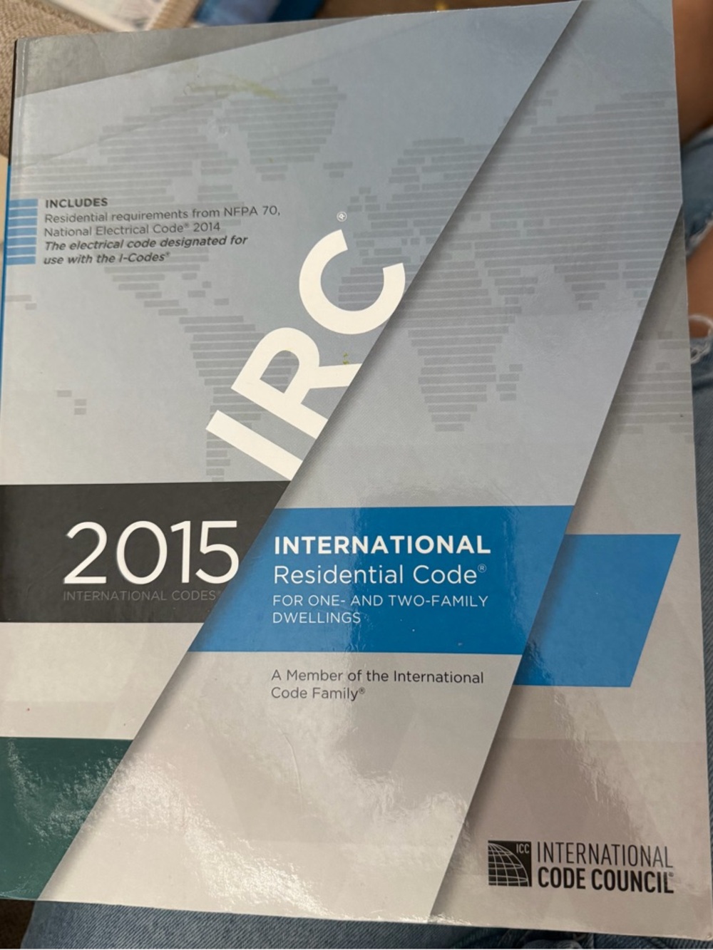 2015 International Residential Code Book - Blue & Gray Cover